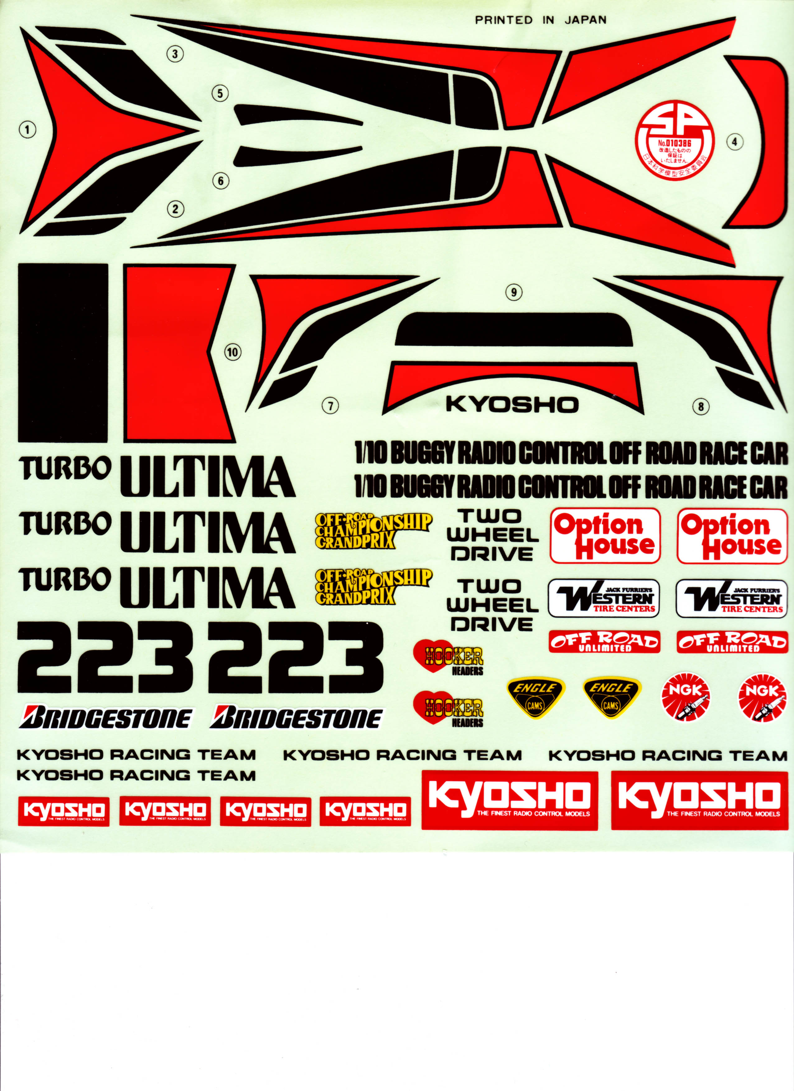 Vintage rc best sale decals